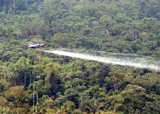 Coca spraying in Colombia