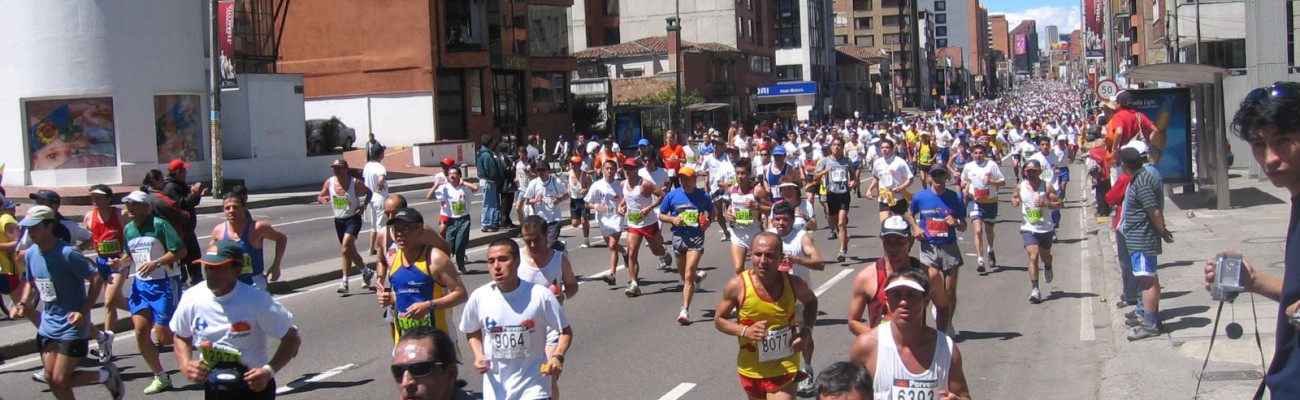 Running in Bogota, Bogota half marathon