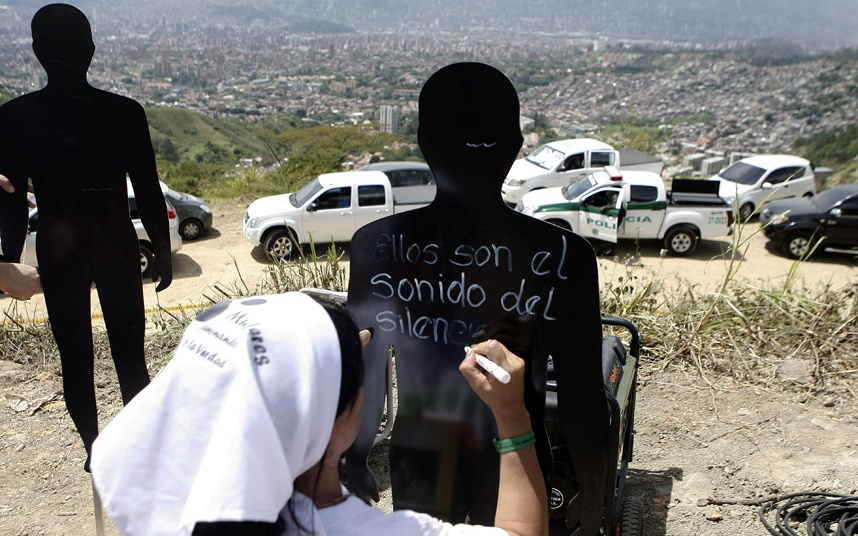 Mass grave in Medellin