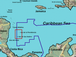 Colombia maritime borders