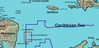 Colombia maritime borders