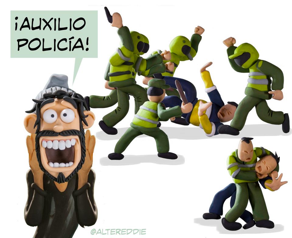 Colombian police brutality