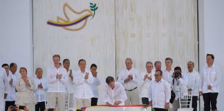 Cartagena peace accord signing ceremony