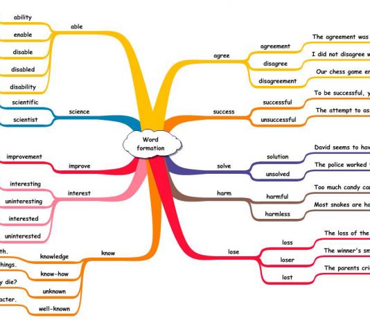Word families, word building