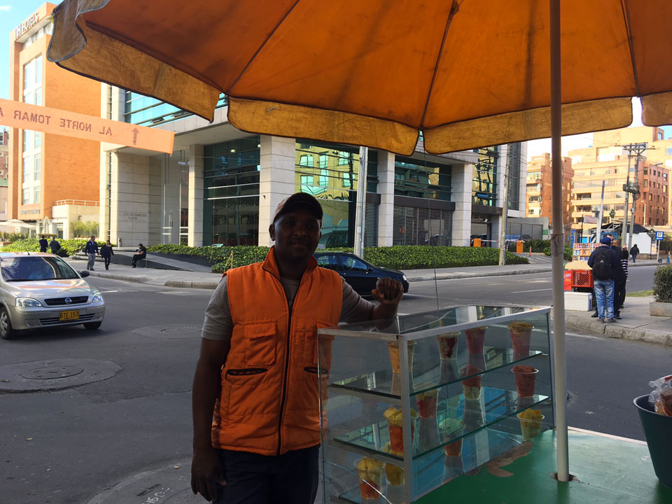 fruit seller Bogotá