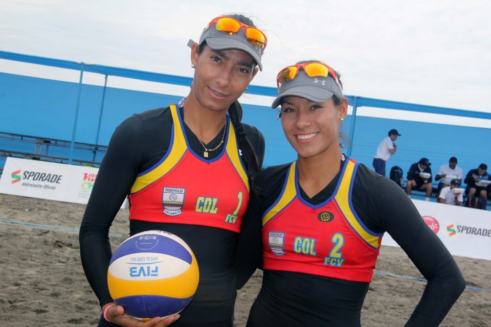 volleyball colombia, Andrea y Claudia Galindo