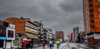 Riding in the rain