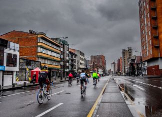 Riding in the rain