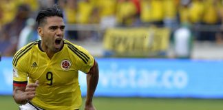 Falcao celebrating goal