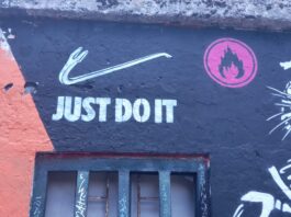 Graffiti by Erre in Bogotá, colombia