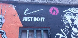 Graffiti by Erre in Bogotá, colombia