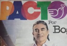 Gustavo Bolívar campaign materials for Bogotá elections 2023