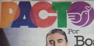 Gustavo Bolívar campaign materials for Bogotá elections 2023