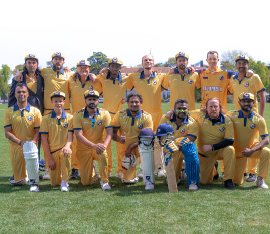 The Colombia men's cricket team. Credit for Vero Simon/Cricket Argentina