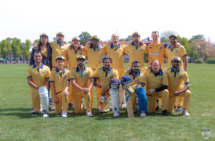 The Colombia men's cricket team. Credit for Vero Simon/Cricket Argentina